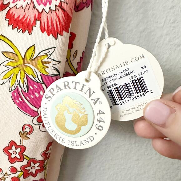 Spartina 449 Liza BiStretch Skort Women’s Size XS NEW Callawassie Jacobean - Picture 3 of 11